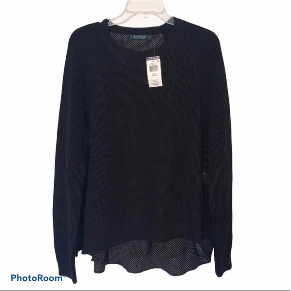 Lauren Ralph Lauren Sweaters - ‘RALPH LAUREN’ Lauren black sweater w/shirt